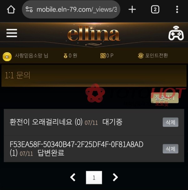 엘리나 먹튀