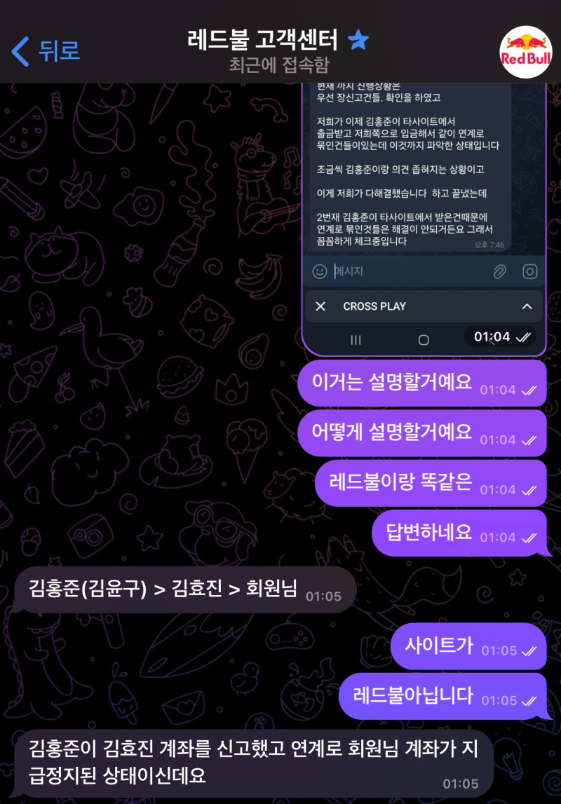 레드불 환전사고