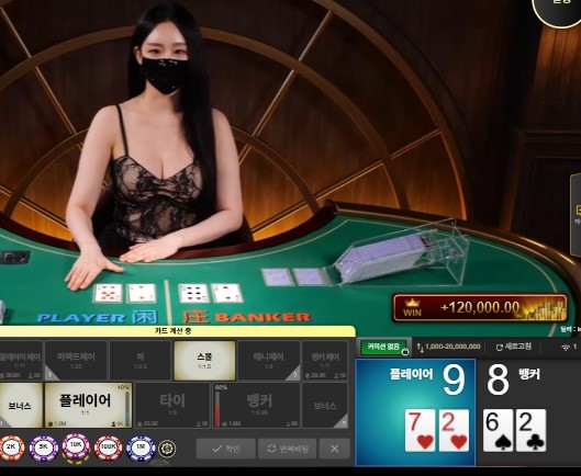 올만에 바카라 수익