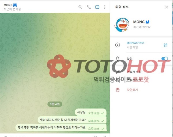 가상계좌 제공하는 텔레 아이디 MONG333 먹 튀 건 제보합니다.