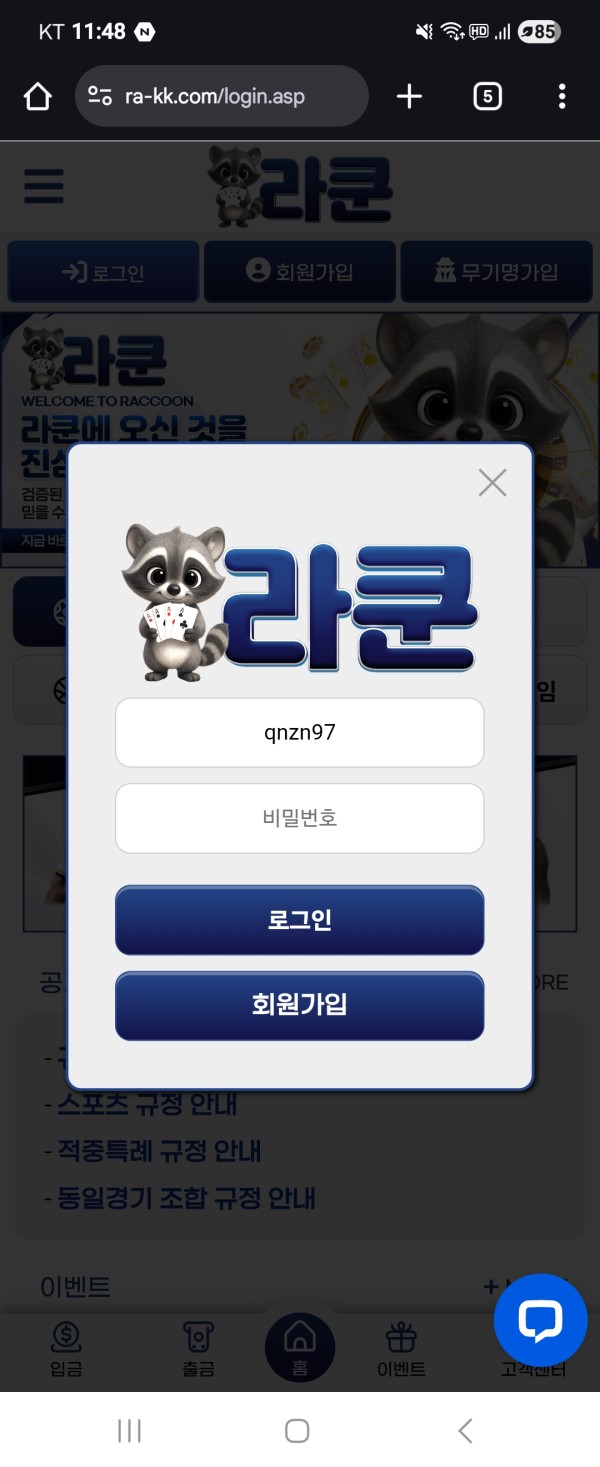 라쿤 먹튀